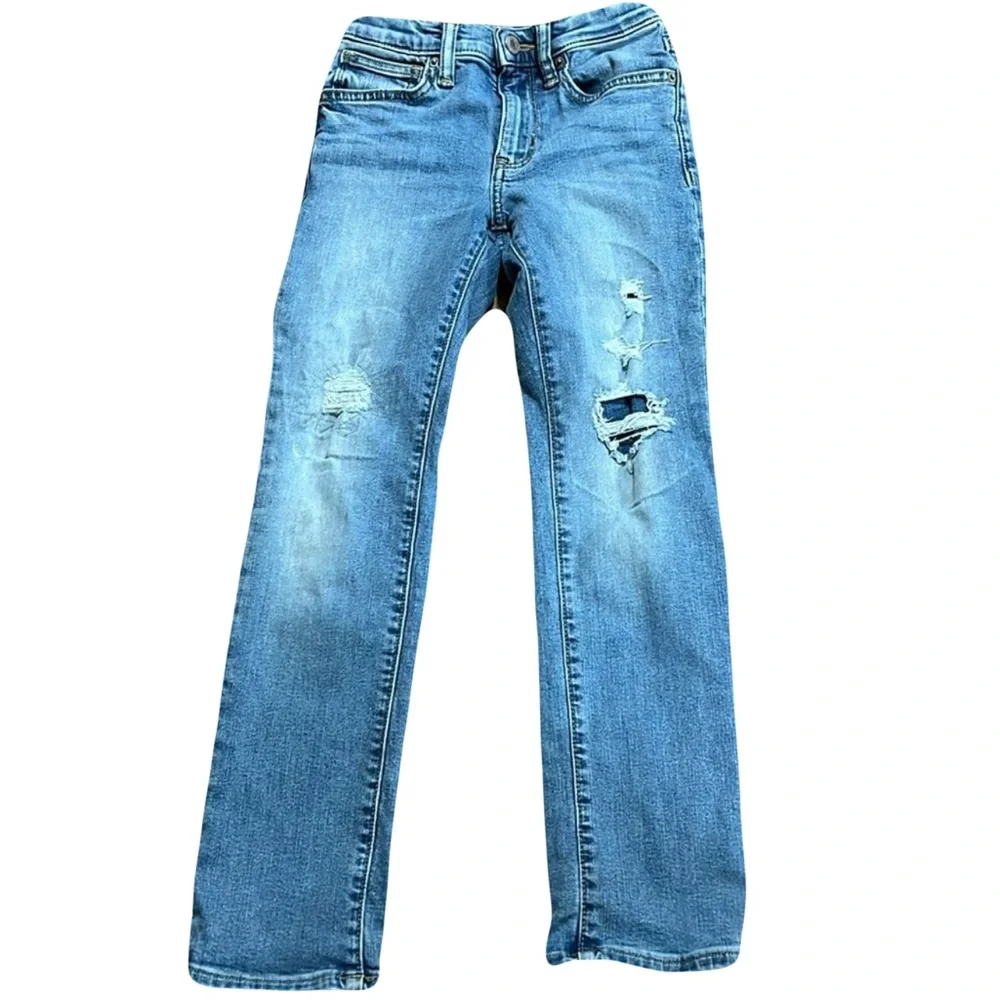 Boys Old Navy Karate Indigo Vintage Work Jeans Size 8